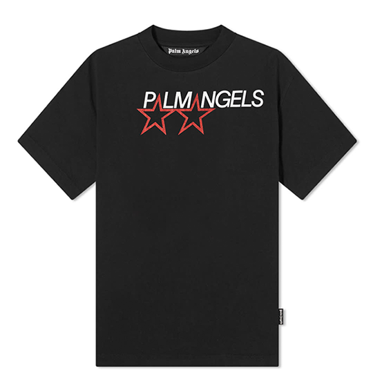 Palm Angels Star Tshirt - Black